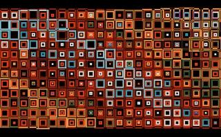 Abstract illustration of hundreds of different-looking squares in different colours