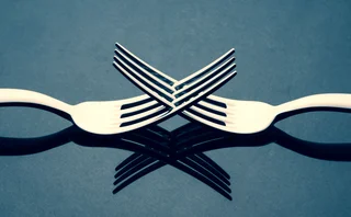 Interlocking forks