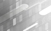 Minimal abstract technology background with flowing lines, geometric shapes, and circuit-inspired elements, representing AI connectivity, digital infrastructure, and the simplification of complex data systems into streamlined workflows