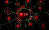 The word ‘risk’ lies at the centre of a graphic showing lost of circles, within which are ‘caution’ signs.