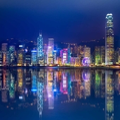 Hong Kong at night