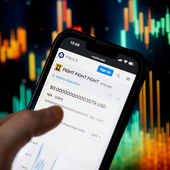 Trump meme coin status shown on a mobile phone