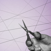 scissors cutting string