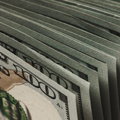 Stack of dollar bills