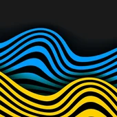 coloured flowing ribbon lines