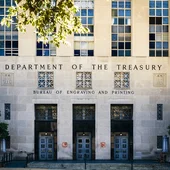 The US Department of the Treasury’s Bureau of Engraving and Printing in Washington, DC 
