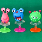 jumping toys with suckers and springs