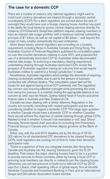 The case for domestic CCP